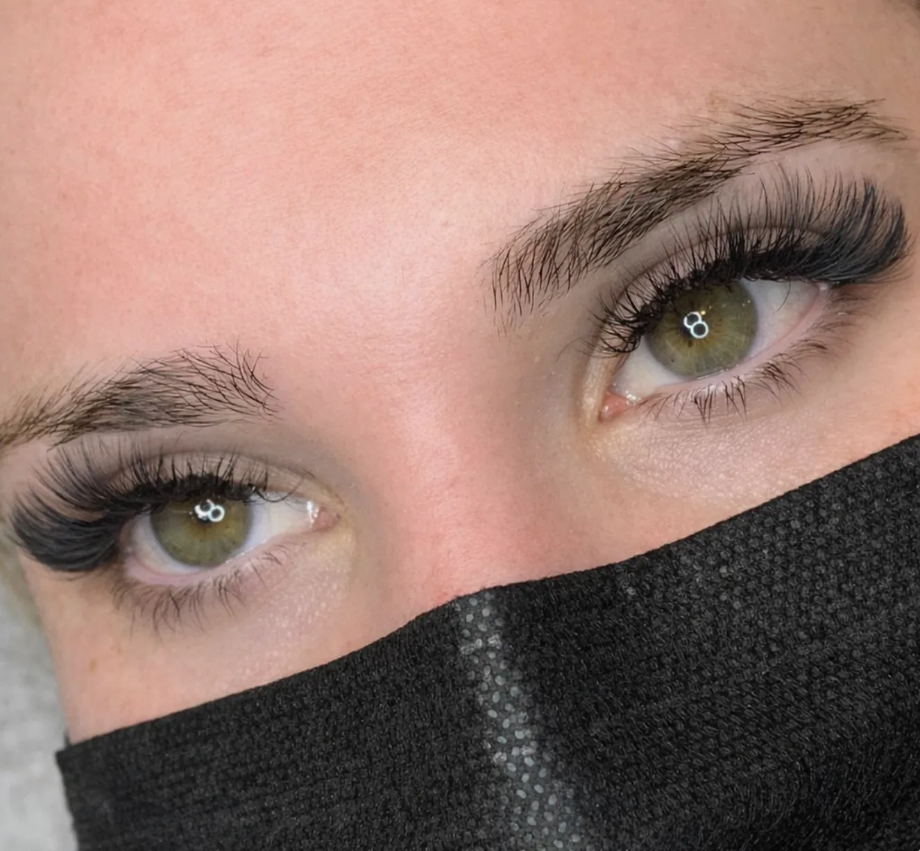 Volume lash extensions with a dark, wispy, dramatic finish, K EYELASH & LIFT in Denville, NJ